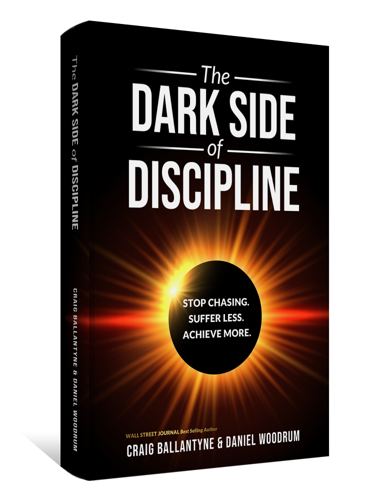 black cover with white text over solar eclipse image